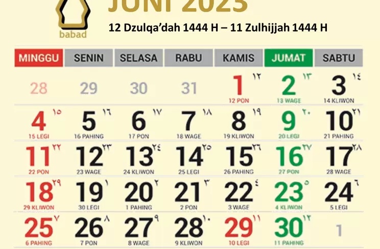 Jadwal Puasa Ayyamul Bidh Bulan Zulkaidah Pada Juni 2023